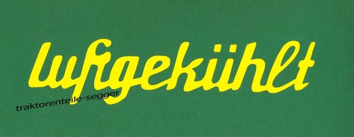 Aufkleber deutz luftgekühlt - aufkleber,
